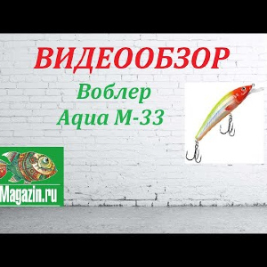 Видеообзор Воблера Aqua M-33 по заказу Fmagazin.