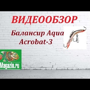 Видеообзор Балансира Aqua Acrobat-3 по заказу Fmagazin.
