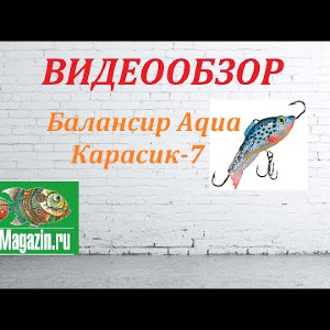 Видеообзор Балансира Aqua Карасик-7 по заказу Fmagazin.