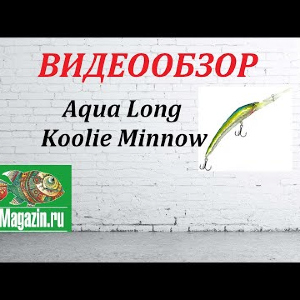 Видеообзор Воблера Aqua Long Koolie Minnow по заказу Fmagazin.