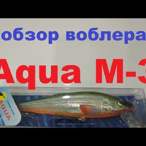 Видеообзор воблера Aqua M-3 по заказу Fmagazin