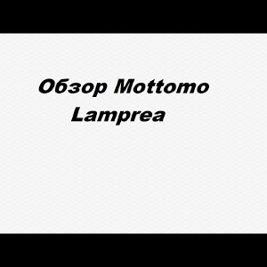 Видеообзор Mottomo Lamprea по заказу Fmagazin.