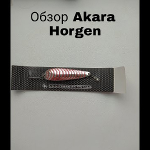 Обзор блесны Akara Action Series Horgen по заказу Fmagazin