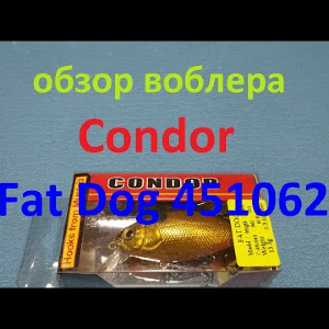 Видеообзор воблера Condor Fat Dog 451062 по заказу Fmagazin