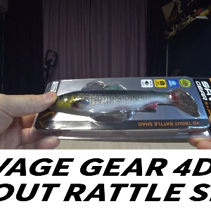 Распаковка Savage Gear 4D Trout Rattle Shad