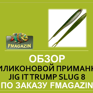 Обзор  силиконовой приманки Jig It Trump Slug 8